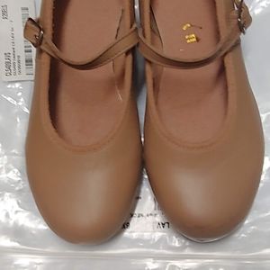 Child Tan Sz 10 1/2 "Tap-On" Buckle Tap Shoes